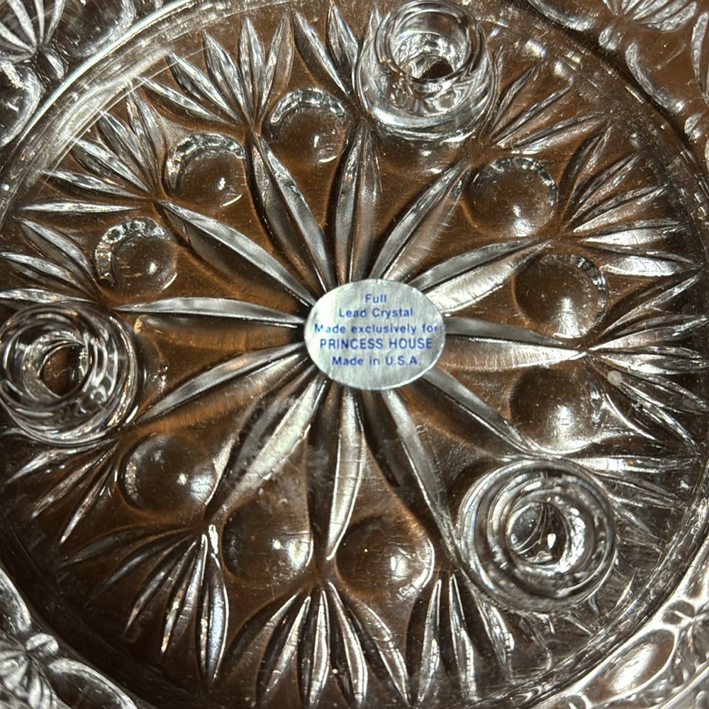 Full lead crystal princess house candle holder - Picture 4 of 4